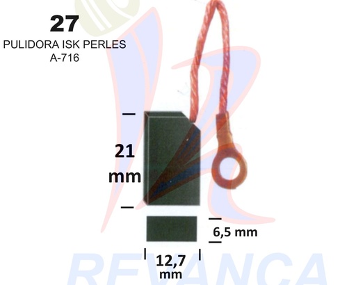 [25020030] ESCOBILLA PULIDORA ISKRA PERLESS
