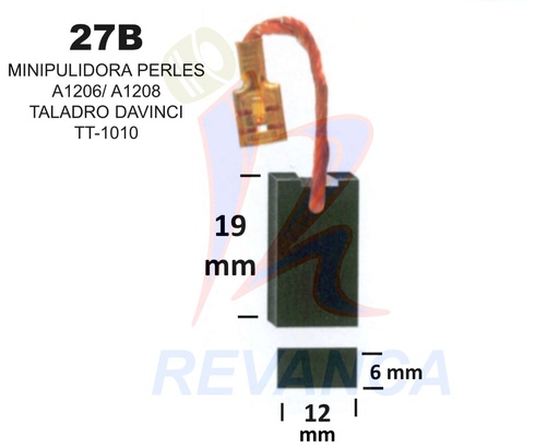 [25010028] ESCOBILLA PULIDORA ISKRA PERLESS A1206