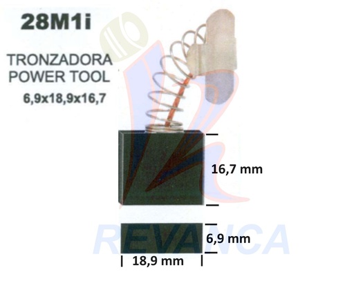 [25020043] ESCOBILLA TRONZAD. POWER TOOL S4014-SG014-S7014, ESM., TRONZ TROOPER PULID NEO AA918