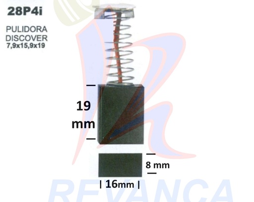 [25020040] ESCOBILLA PULID DISCOVER CT33253/66 URREA/SURTEK/TRONZ. NEO CS734