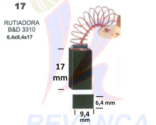 [11000127] ESCOBILLA NAL RUTIADORA B&D 3310.DW 610