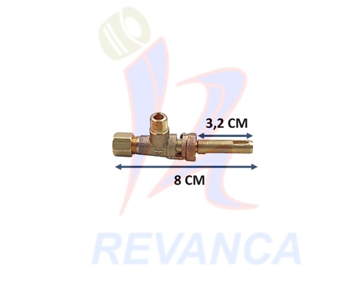 [09020024] VALVULA COCINA ELECTRONICA 1/4 C/ROSCA 0-03727 MEXICANA