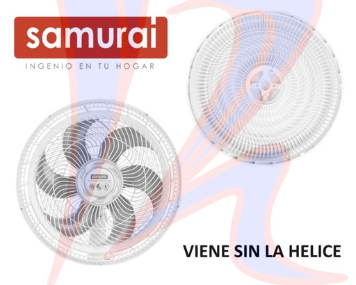 [23020038] PARRILLA VENTILADOR SAMURAI BLANCA Y NEGRA "JUEGO DE 2"