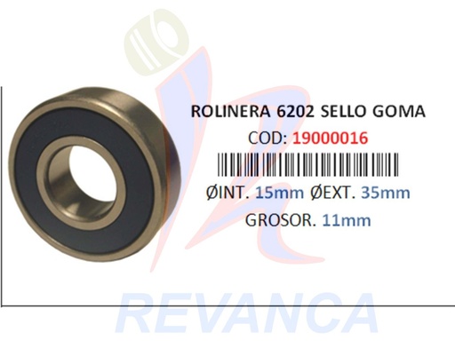 [19000016] BALINERA 6202 2RS ISYN