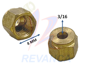 [09000266] TUERCA PARA VALVULA ELECTRONICA 3/16 PULG