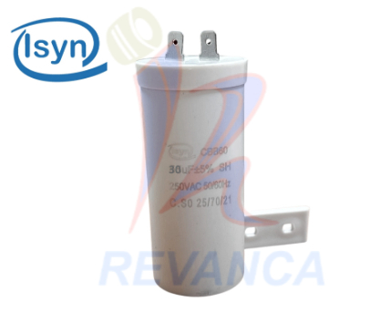 [02030400] CAPACITOR MABE C/BASE 30UF/250V