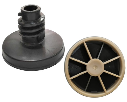 [02050719] TORNILLO NIVELADOR NEGRO LAVADORA DIGITAL HACEB ORIGINAL