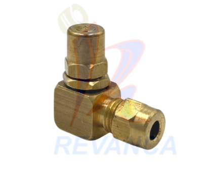 [18000297] CODO DE 90° TUERCA 3/16 CON ENTRADA A BOQUILLA DE VALVULA