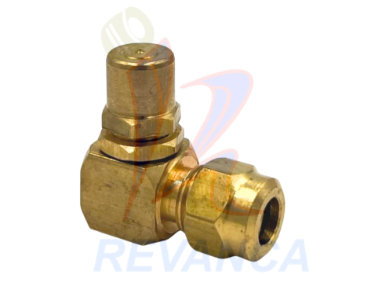 [18000298] CODO DE 90° TUERCA 1/4 CON ENTRADA A BOQUILLA DE VALVULA
