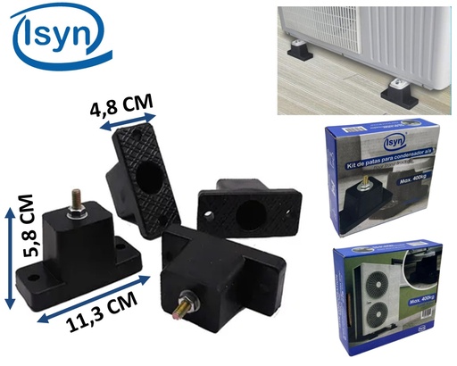 [04010425] KIT DE PATAS PARA CONDENSADORA HASTA 400KG