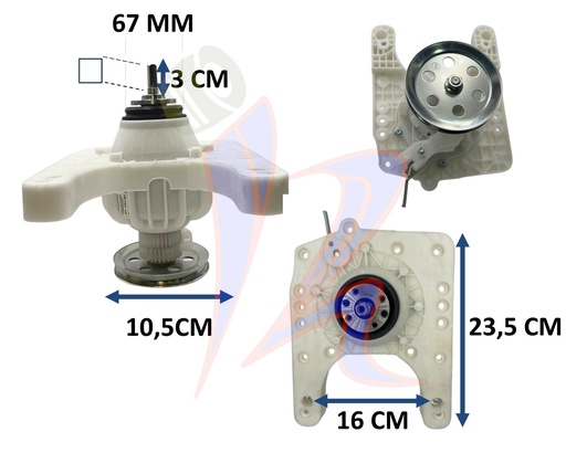[01090035] TRANSMISION PLASTICA LAVADORAS DIGITALES M/NUEVO