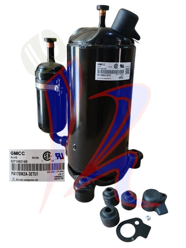 [04010040] COMPRESOR ROTATIVO 18000 BTU GMCC 220V PA170M2A-3ETU1 (R410A)